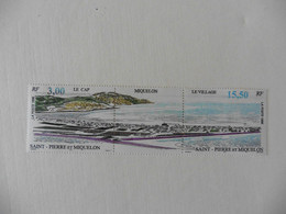 Amérique > St.Pierre Et Miquelon >Tryptiques :timbres Neufs  N° 640A  Vues De Saint-Pierre - Collections, Lots & Séries