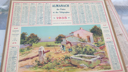 CALENDRIER 1935 /CREPUSCULE PAYSAGE DE SAINTONGE /DORDOGNE - Petit Format : 1921-40