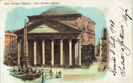 ROMA - Pantheon D' Agrippa - ANNULLO AMBULANTE - VIAGGIATA NEL 1904 - Rif. 1460 - Pantheon