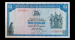 # # # Ältere Banknote Rhodesien 1 Dollar # # # - Rhodesia
