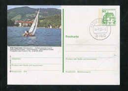 Bundesrepublik Deutschland / Bildpostkarte Bild/Stempel "TEGERNSEE" (E606) - Illustrated Postcards - Used