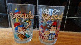 2 Verres édition Tatsunoko Production 1991 ; Pinocchio - Glasses