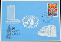 UNO GENF 1988 Mi-Nr. 180 Blaue Karte - Blue Card - Briefe U. Dokumente