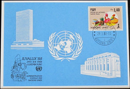 UNO GENF 1988 Mi-Nr. 181 Blaue Karte - Blue Card - Storia Postale