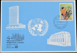 UNO GENF 1988 Mi-Nr. 186 Blaue Karte - Blue Card - Lettres & Documents