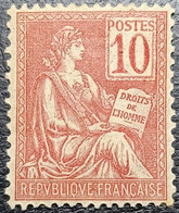 FRANCE YT N° 112 Mouchon 10c Rose. Neuf* - 1900-02 Mouchon