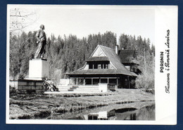 Pologne. Poronin ( Zakopane). Taverne Wankowska Transformée En Musée (1947) Et Statue De Lénine (1950). - Pologne