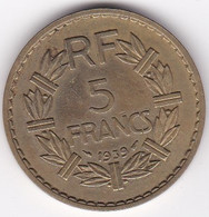 5 Francs Lavrillier 1939, Bronze Aluminium , Gad# 761, TTB - 5 Francs