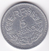 5 Francs Lavrillier 1946 B Beaumont Le Roget , En Aluminium ,  9 Ouvert, Gad# 766, TTB - 5 Francs