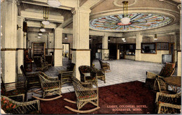Minnesota Rochester Colonial Hotel Lobby 1915 - Rochester