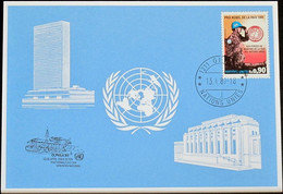 UNO GENF 1989 Mi-Nr. 192 Blaue Karte - Blue Card - Covers & Documents