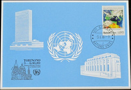 UNO GENF 1989 Mi-Nr. 193 Blaue Karte - Blue Card - Brieven En Documenten