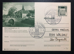 GERMANY,  Circulated POSTKARTE To WALDAU « FRIEDRICHSTADT, EIDER », « 350 Jahre », « Special Postmark », 1971 - Lettres & Documents