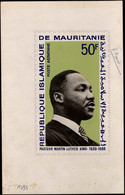 MAURITANIA(1968) M.L. King. Original Artwork, Gouache On Posterboard. Scott No C77, Yvert No PA82. - Martin Luther King