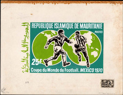 MAURITANIA(1970) Soccer Players. Original Artwork Signed By The Artist BETEMPS. Scott No 279, Yvert No 281. - 1970 – Mexico