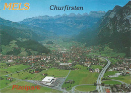 Mels - Flugaufnahme Pizolpark Gegen Churfirsten         Ca. 1990 - Mels