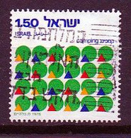 ISRAEL, 1976, Used Stamp(s)  With  Tab, American Revolution , SG Number(s) 634, Scannr. 19074 - Gebruikt (zonder Tabs)