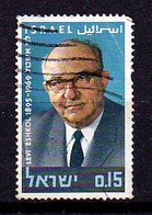 ISRAEL, 1970, Used Stamp(s)  With  Tab, Levi Eshkol , SG Number(s) 439, Scannr. 19041 - Gebraucht (ohne Tabs)