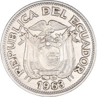 Monnaie, Équateur, 50 Centavos, Cincuenta, 1963 - Ecuador