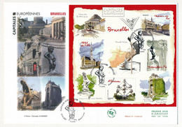 France - FDC - Capitales Européennes - Bloc "Bruxelles" - Paris - 30/06/2007 - Covers & Documents