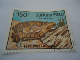 BURKINA  FASO     USED   STAMPS  TURTLES - Burkina Faso (1984-...)