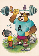 HUMOUR  ALTHEROPHILIE ANIMAUX HABILLES OURS ET SOURIS REF 75884 - Weightlifting