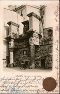 ! Alte Ansichtskarte , Rom, Roma, Templo Di Pallade, Tempel, 1918, Eisenbahnstempel, Ferrovia, Gel. Nach Halle - Andere Monumenten & Gebouwen