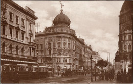 ! Alte Ansichtskarte Budapest, Straßenbahnen, Tram, Rakoczi Ut - Hungría