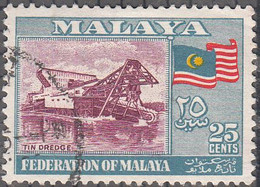 MALAYA  FEDERATION  SCOTT NO  82  USED   YEAR 1957 - Fédération De Malaya