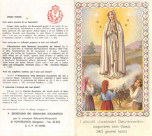 014272 "I PICCOLO MISSIONARI SACRAMENTINI AUGURANO CON GESU' 365 GIORNI FELICI" CALENDARIETTO 1960 ICONA MADONNA - Petit Format : 1941-60