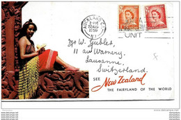 101 - 24 - Enveloppe Envoyée De Auckland En Suisse 1959 - Covers & Documents