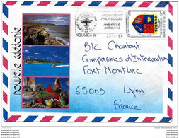 101 - 32 - Enveloppe  Envoyée De Nouméa à Lyon 1988 - Lettres & Documents