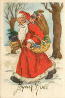 Santa Claus , Père Noël * CPA Mignonette Illustrateur * Joyeux NOEL * Hotte Jeux Jouets Cadeaux - Kerstman