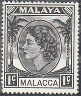 MALAYA  -- MALACCA   SCOTT NO 29  MINT HINGED   YEAR 1954 - Malacca