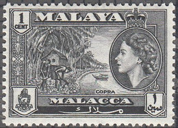 MALAYA  -- MALACCA   SCOTT NO 45  MINT HINGED   YEAR 1957 - Malacca