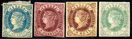 985.SPAIN.1862 ISABELLA II SC.55,56,59,60 MH - Unused Stamps