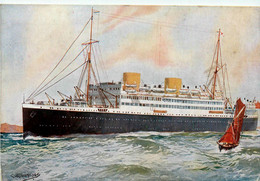 MV ASTURIAS * Bateau Paquebot Commerce Cargo * Compagnie Société RMSP - Steamers