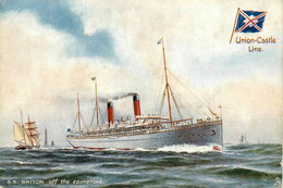 SS BRITON * Bateau Paquebot Commerce Cargo * Compagnie Société Union Castle Line - Steamers