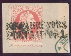 1867. Typography 5kr Stamp, POSTAKOCSI (ERSEKUJVAR) - ...-1867 Prefilatelia