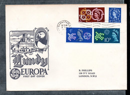 UK/Lundy 1961 Old CEPT/Europe/Birds Cover Nice UsedLundy>London - Unclassified