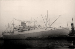 PORT BRISBANE * Carte Photo * Bateau Paquebot Commerce Cargo * Compagnie Société Port Line - Piroscafi