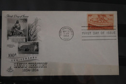 U.S.A. 100 Jahre Kansas 1954 , FDC, MiNr. 677 - 1951-1960