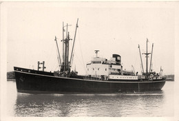 AUK LONDON * Carte Photo * Bateau Paquebot Commerce Cargo * Compagnie Société General Steam Navigation - Piroscafi