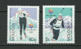 Moldova 2002 Winter Olympic Games - Salt Lake City 2 MNH Stamps - Invierno 2002: Salt Lake City