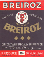 Etiket Etiquette - Breiroz Liquor Wine Portugal - Alcoholes Y Licores