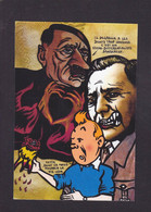 CPM Degrelle Hergé Tintin Rexisme Hitler Tirage Signé 30 Exemplaires Numérotés Signés Par JIHEL - Comicfiguren