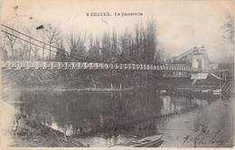 CPA - 94 - CRETEIL - La Passerelle - Barque - Creteil