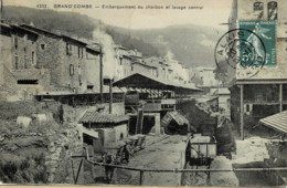 "/"30 - Gard - La Grand Combe- Mines -Houillères Du Bassin Des Cévennes -Embarquement Du Charbon Et Lavage Central(Rare) - La Grand-Combe