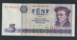 DDR Rosenbg: 361c, Kontrollnummer 6stellig , Computersatz Ab 1987 In Umlauf Bankfrisch 1975 5 Mark (9810879 - 5 Mark