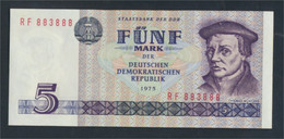 DDR Rosenbg: 361c, Kontrollnummer 6stellig , Computersatz Ab 1987 In Umlauf Bankfrisch 1975 5 Mark (9810881 - 5 Mark